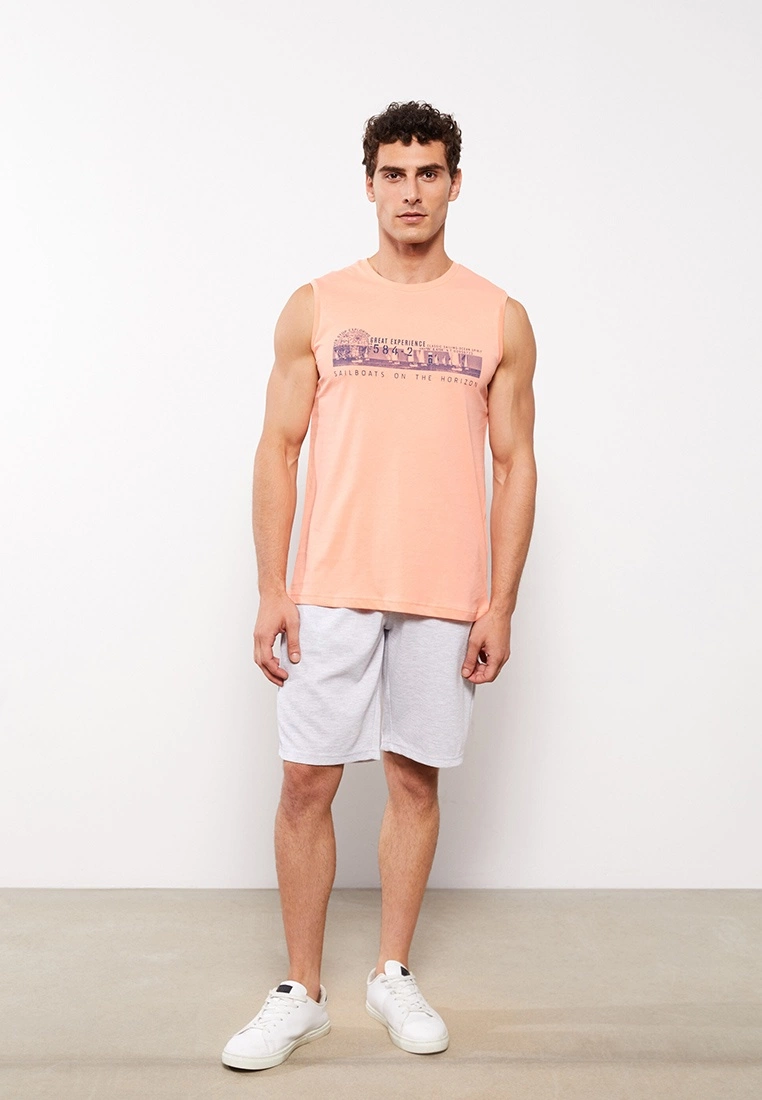 LC WAIKIKI Crew Neck Sleeveless Printed Male Athlete 7 LC WAIKIKI Crew Neck Sleeveless Printed Male Athlete - Image 5