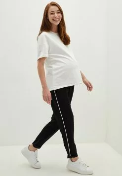 LC WAIKIKI Belly Paneled Ribbon Detailed Pregnant Jogger Trousers -LC WAIKIKI popular shop lc waikiki 7853 3720236 3