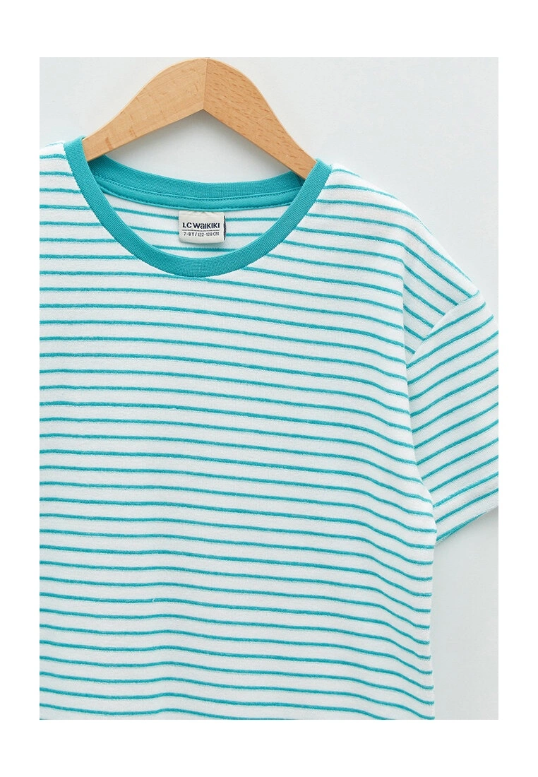 LC WAIKIKI Striped Short Sleeves Boys T-Shirt 5 LC WAIKIKI Striped Short Sleeves Boys T-Shirt - Image 3