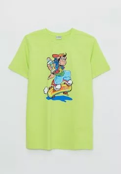 LC WAIKIKI Crew Neck Nostalgic Monkey Printed Short Sleeve Cotton Boy T-Shirt