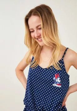 LC WAIKIKI Heart Collar Minnie Mouse Printed Strap Cotton Women's Jumpsuit -LC WAIKIKI popular shop lc waikiki 8091 2183226 3