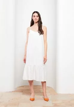 LC WAIKIKI Heart Collar Self Patterned Strap Brode Women's Dress -LC WAIKIKI popular shop lc waikiki 8098 3937626 2