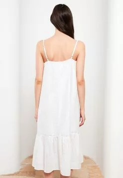 LC WAIKIKI Heart Collar Self Patterned Strap Brode Women's Dress -LC WAIKIKI popular shop lc waikiki 8099 3937626 5