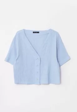 LC WAIKIKI V Neck Straight Short Sleeve Women Blouse 13 LC WAIKIKI V Neck Straight Short Sleeve Women Blouse -LC WAIKIKI popular shop lc waikiki 8118 6653036 6