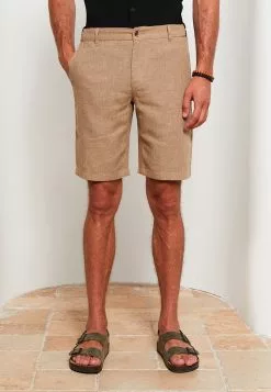 LC WAIKIKI Slim Fit Linen Men's Shorts -LC WAIKIKI popular shop lc waikiki 8126 9463036 4