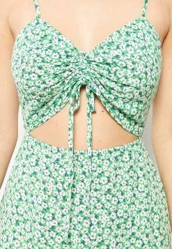 LC WAIKIKI Heart Collar Floral Strap Viscose Women's Dress -LC WAIKIKI popular shop lc waikiki 8131 4753036 4