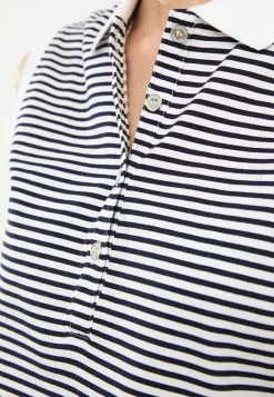 LC WAIKIKI Polo Neck Striped Cotton Women's Singlet -LC WAIKIKI popular shop lc waikiki 8142 0377626 5