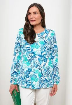 LC WAIKIKI Tie Collar Floral Long Sleeve Women's Blouse