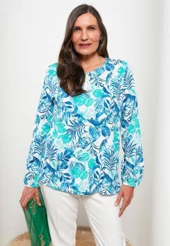 LC WAIKIKI Tie Collar Floral Long Sleeve Women's Blouse -LC WAIKIKI popular shop lc waikiki 8153 6563036 3