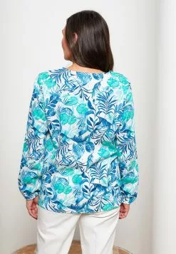 LC WAIKIKI Tie Collar Floral Long Sleeve Women's Blouse -LC WAIKIKI popular shop lc waikiki 8153 6563036 5