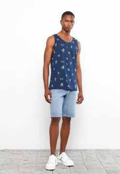 LC WAIKIKI Crew Neck Sleeveless Printed Combed Cotton Men's Athlete -LC WAIKIKI popular shop lc waikiki 8154 0673036 3