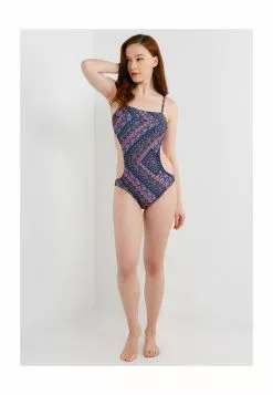 LC WAIKIKI Square Collar Patterned Swimsuit -LC WAIKIKI popular shop lc waikiki 8168 4255726 4