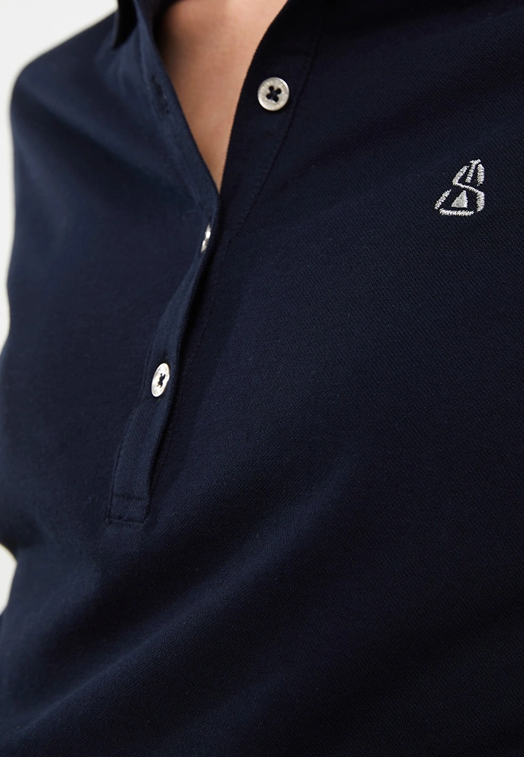 LC WAIKIKI Polo Neck Embroidered Short Sleeve Women's T-Shirt 6 LC WAIKIKI Polo Neck Embroidered Short Sleeve Women's T-Shirt - Image 4