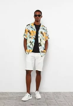 LC WAIKIKI Regular Fit Short Sleeve Patterned Poplin Men's Shirt -LC WAIKIKI popular shop lc waikiki 8174 4973036 2