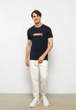 LC WAIKIKI Crew Neck Short Sleeve Printed Combed Cotton Men's T-Shirt -LC WAIKIKI popular shop lc waikiki 8177 9754036 3