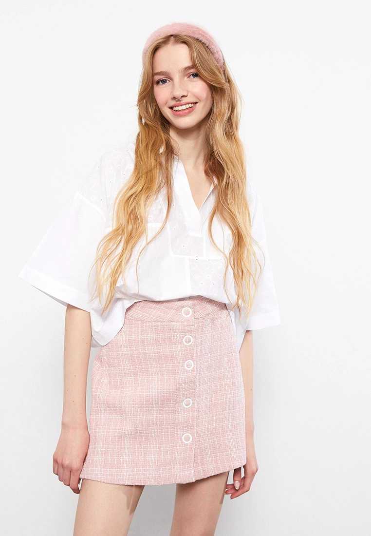 LC WAIKIKI Standard Fit Gabardine Women's Skirt 5 LC WAIKIKI Standard Fit Gabardine Women's Skirt - Image 3