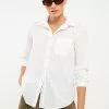 LC WAIKIKI Front Button Closure Plain Long Sleeve Poplin Women's Shirt -LC WAIKIKI popular shop lc waikiki 8185 1663036 1