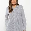 LC WAIKIKI Striped Shirt Collar Long Sleeve Cotton Women's Tunic 1 LC WAIKIKI Striped Shirt Collar Long Sleeve Cotton Women's Tunic -LC WAIKIKI popular shop lc waikiki 8188 9273036 1
