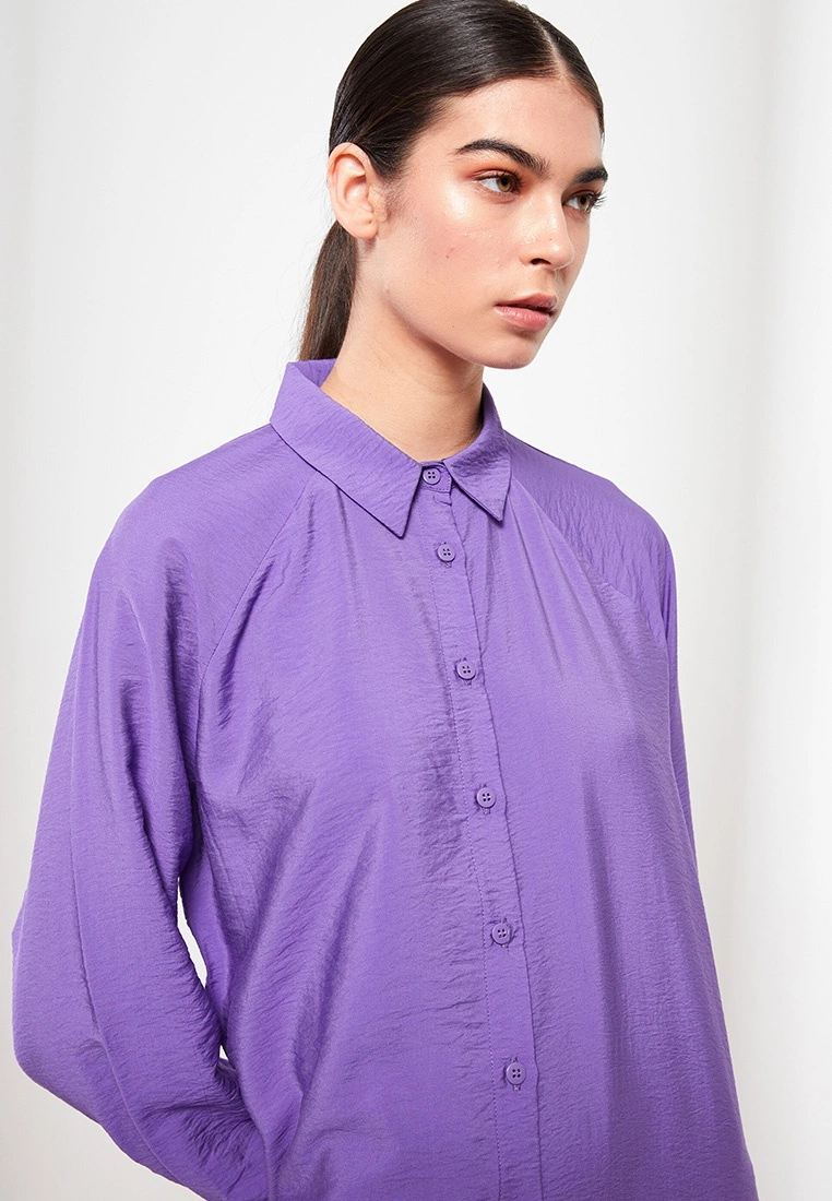 LC WAIKIKI Shirt Collar Straight Long Sleeve Women Dress 5 LC WAIKIKI Shirt Collar Straight Long Sleeve Women Dress - Image 3