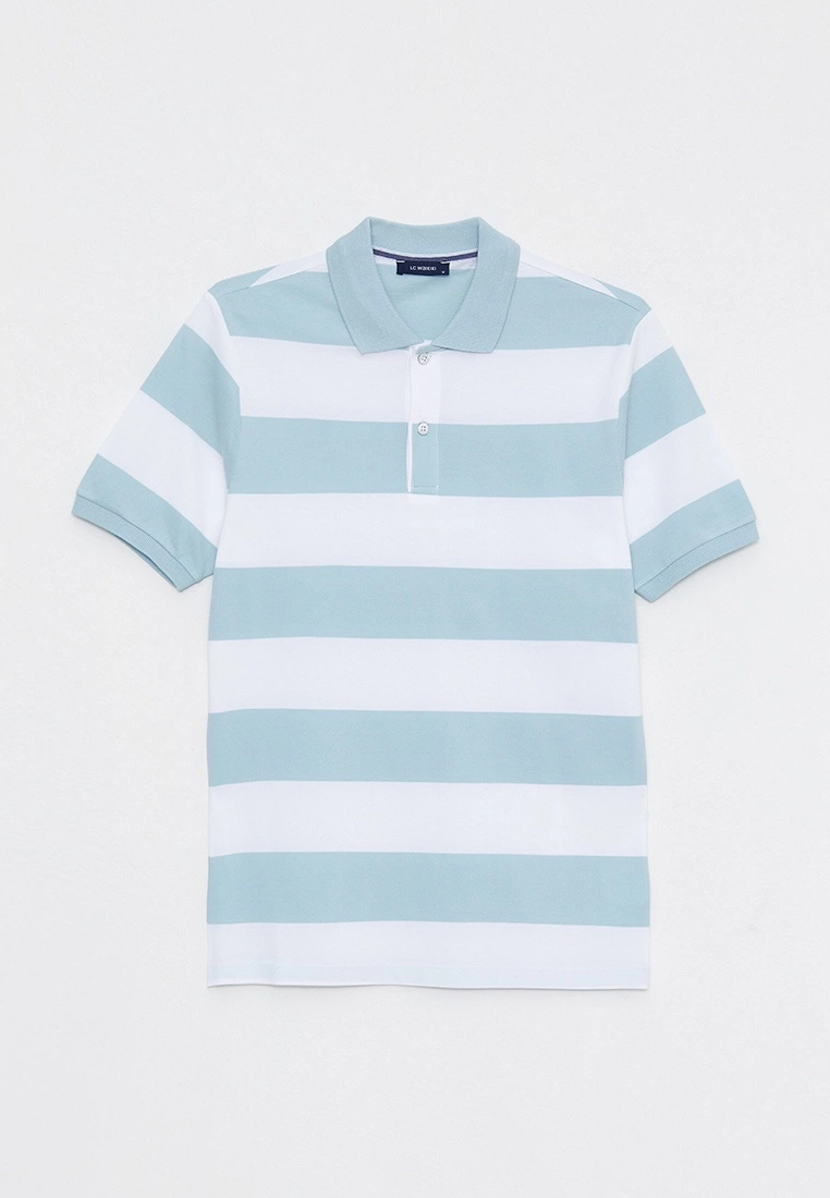 LC WAIKIKI Polo Neck Short Sleeve Striped Piqué Men's T-Shirt 8 LC WAIKIKI Polo Neck Short Sleeve Striped Piqué Men's T-Shirt - Image 6