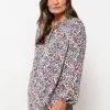 LC WAIKIKI Tie Collar Patterned Long Sleeve Viscose Women's Blouse -LC WAIKIKI popular shop lc waikiki 8198 4074036 1