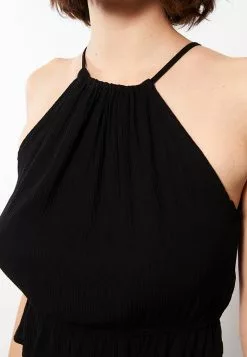 LC WAIKIKI Halter Neck Straight Sleeveless Viscose Women's Blouse -LC WAIKIKI popular shop lc waikiki 8200 4673036 3