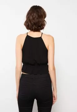 LC WAIKIKI Halter Neck Straight Sleeveless Viscose Women's Blouse -LC WAIKIKI popular shop lc waikiki 8200 4673036 4