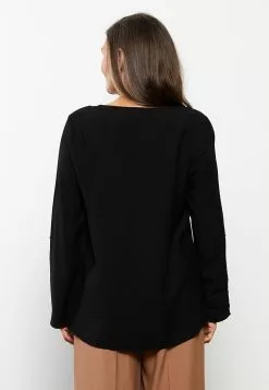 LC WAIKIKI Crew Neck Straight Long Sleeve Women Blouse -LC WAIKIKI popular shop lc waikiki 8205 5273036 5