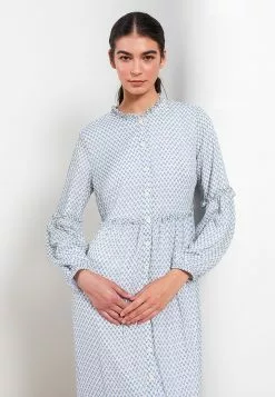 LC WAIKIKI Ruffle Neck Patterned Long Sleeve Chiffon Women's Dress -LC WAIKIKI popular shop lc waikiki 8213 0953036 2