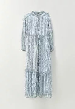 LC WAIKIKI Ruffle Neck Patterned Long Sleeve Chiffon Women's Dress -LC WAIKIKI popular shop lc waikiki 8214 0953036 6