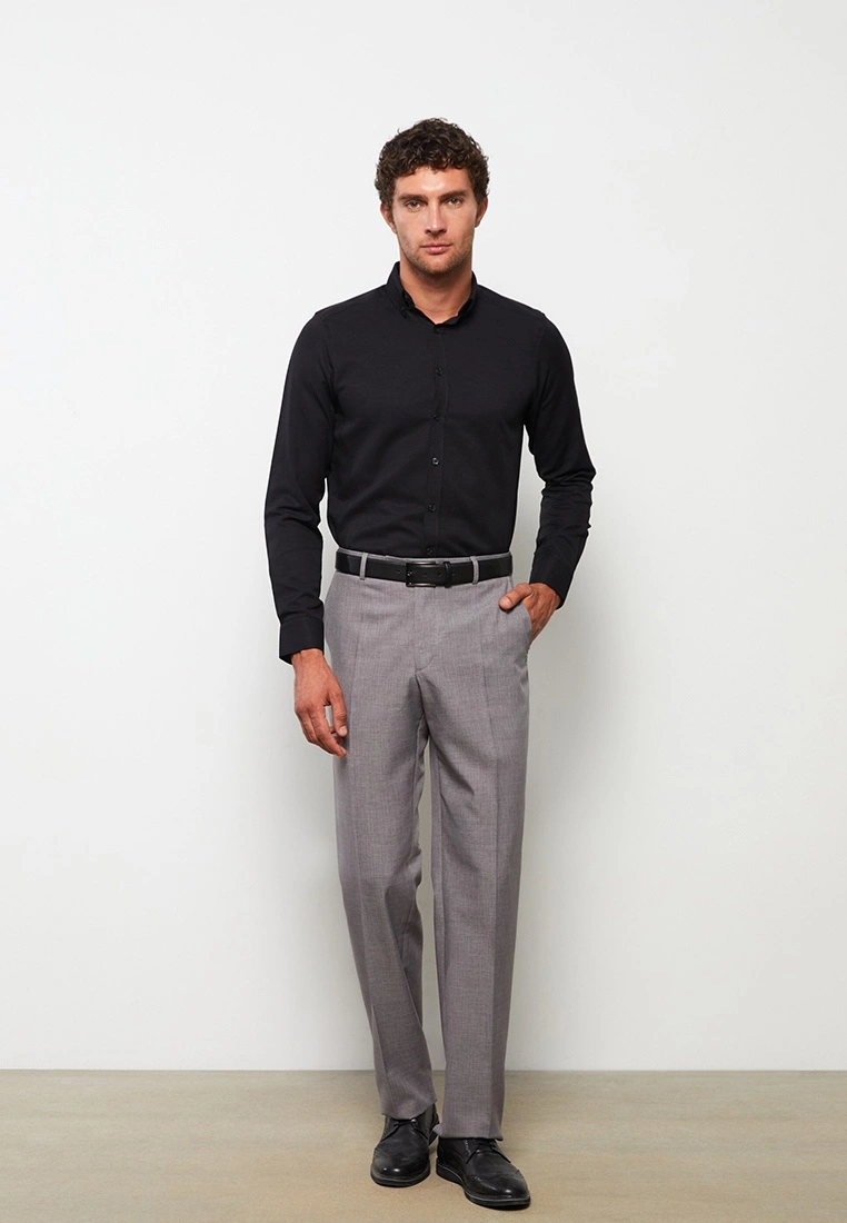 LC WAIKIKI Slim Fit Long Sleeve Oxford Men's Shirt 5 LC WAIKIKI Slim Fit Long Sleeve Oxford Men's Shirt - Image 3