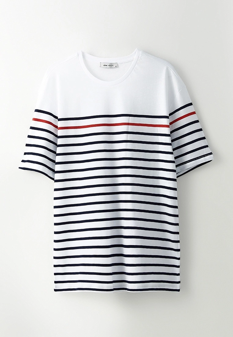 LC WAIKIKI Crew Neck Short Sleeve Striped Pique Men's T-Shirt 8 LC WAIKIKI Crew Neck Short Sleeve Striped Pique Men's T-Shirt - Image 6