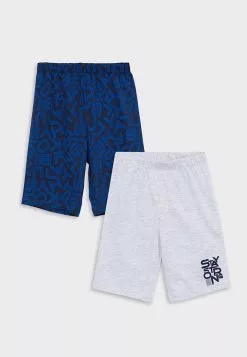LC WAIKIKI Elastic Waist Printed Boy Pajamas Shorts 2 Pieces