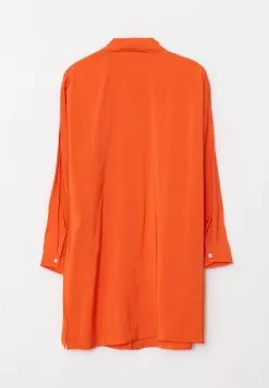 LC WAIKIKI Shirt Collar Straight Long Sleeve Tencel Women's Tunic -LC WAIKIKI popular shop lc waikiki 8227 2857626 6