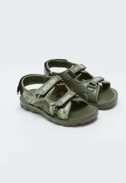 LC WAIKIKI Camouflage Printed Hook And Loop Boy Sandals