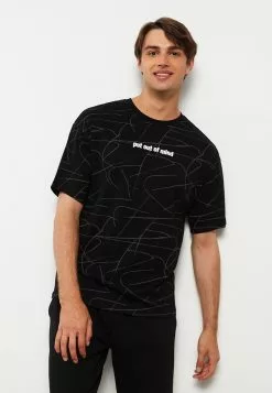 LC WAIKIKI Crew Neck Short Sleeve Printed Combed Cotton Men's T-Shirt