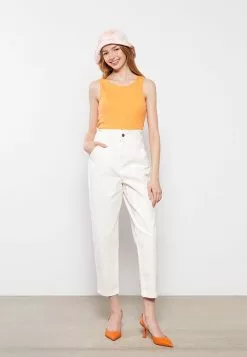 LC WAIKIKI Standard Fit Straight Gabardine Women's Trousers -LC WAIKIKI popular shop lc waikiki 8246 0975326 2
