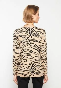 LC WAIKIKI Crew Neck Patterned Long Sleeve Women's T-Shirt -LC WAIKIKI popular shop lc waikiki 8252 6787626 5