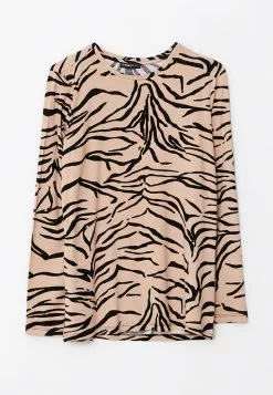 LC WAIKIKI Crew Neck Patterned Long Sleeve Women's T-Shirt -LC WAIKIKI popular shop lc waikiki 8253 6787626 6