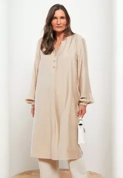 LC WAIKIKI Loose Collar Straight Long Sleeve Women's Tunic -LC WAIKIKI popular shop lc waikiki 8253 8264036 4