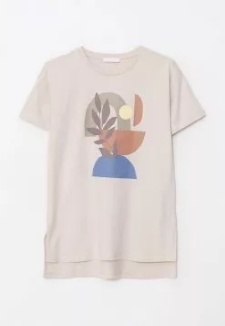 LC WAIKIKI Crew Neck Printed Short Sleeve Cotton Women's T-Shirt -LC WAIKIKI popular shop lc waikiki 8254 8064036 5