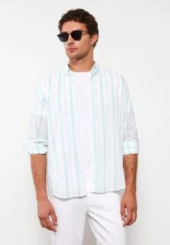 LC WAIKIKI Regular Fit Long Sleeve Striped Men's Shirt -LC WAIKIKI popular shop lc waikiki 8255 8963036 2