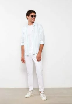 LC WAIKIKI Regular Fit Long Sleeve Striped Men's Shirt -LC WAIKIKI popular shop lc waikiki 8255 8963036 3