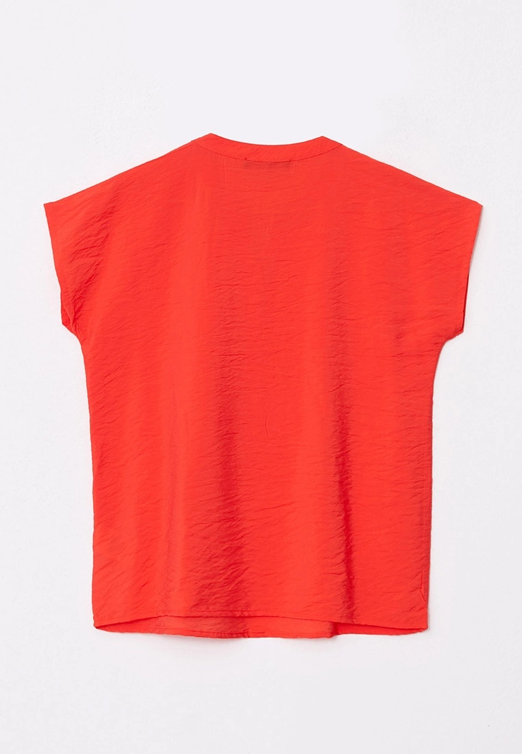 LC WAIKIKI Runway Collar Straight Short Sleeve Women Blouse 8 LC WAIKIKI Runway Collar Straight Short Sleeve Women Blouse - Image 6