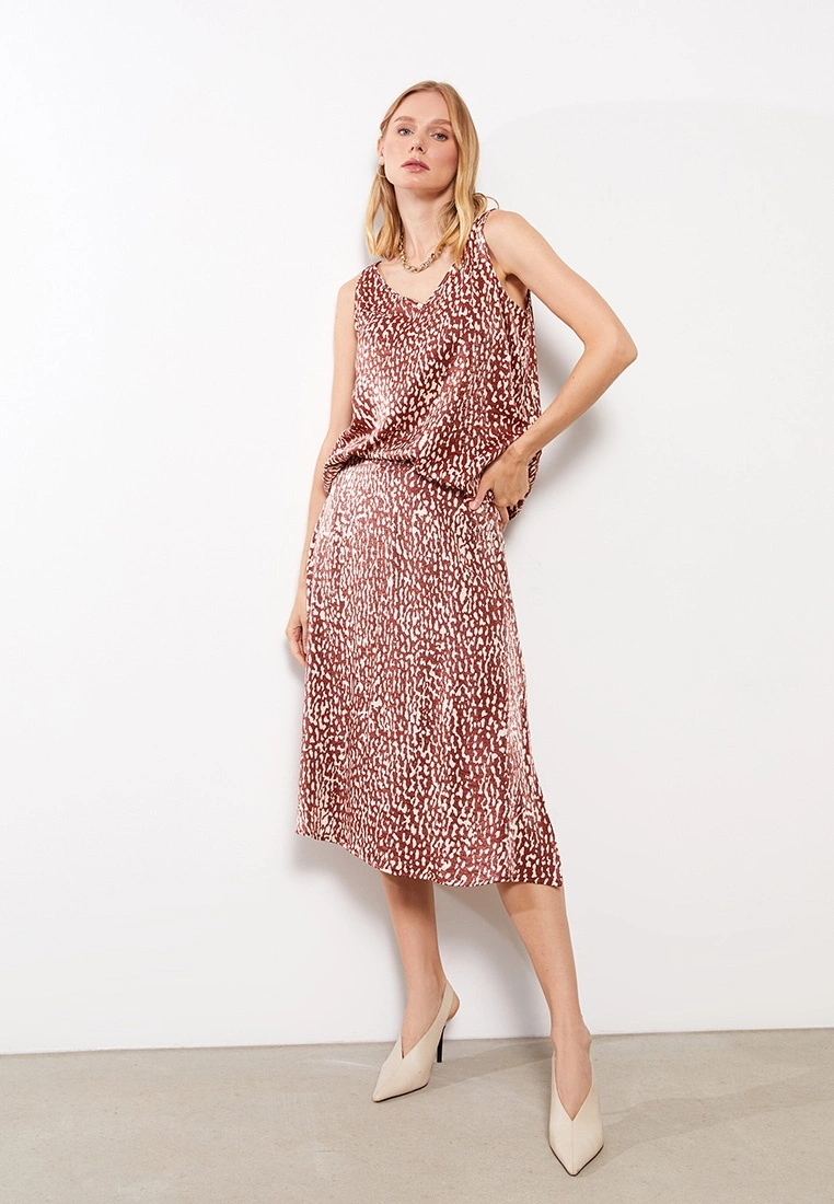 LC WAIKIKI Patterned A-Cut Woman Skirt 3 LC WAIKIKI Patterned A-Cut Woman Skirt