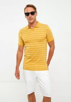 LC WAIKIKI Polo Neck Short Sleeve Striped Combed Cotton Men's T-Shirt -LC WAIKIKI popular shop lc waikiki 8258 1164036 2