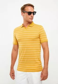 LC WAIKIKI Polo Neck Short Sleeve Striped Combed Cotton Men's T-Shirt -LC WAIKIKI popular shop lc waikiki 8258 1164036 3