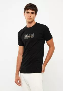 LC WAIKIKI Crew Neck Short Sleeve Printed Combed Cotton Men's T-Shirt -LC WAIKIKI popular shop lc waikiki 8259 6654036 2