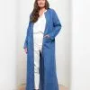 LC WAIKIKI Crew Neck Straight Long Sleeve Women's Jean Abaya -LC WAIKIKI popular shop lc waikiki 8260 3463036 1