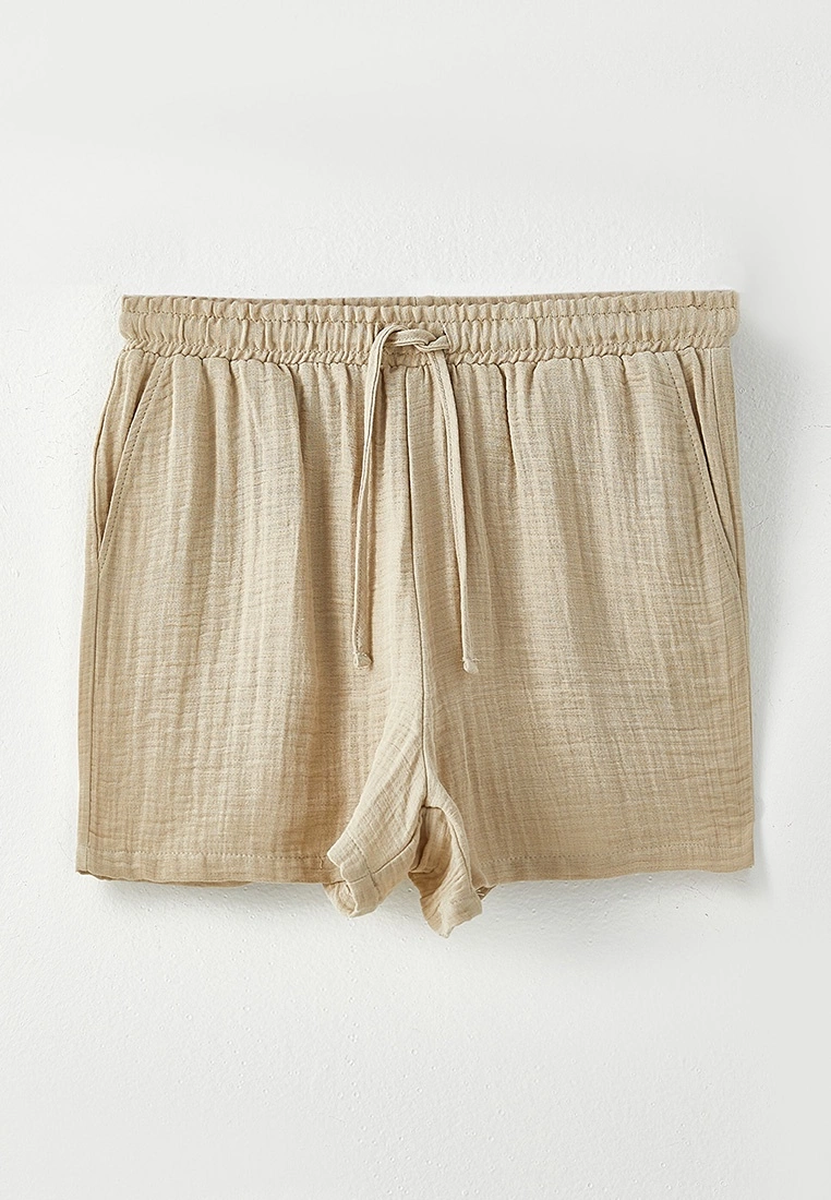 LC WAIKIKI Elastic Waist Straight Women Shorts 8 LC WAIKIKI Elastic Waist Straight Women Shorts - Image 6